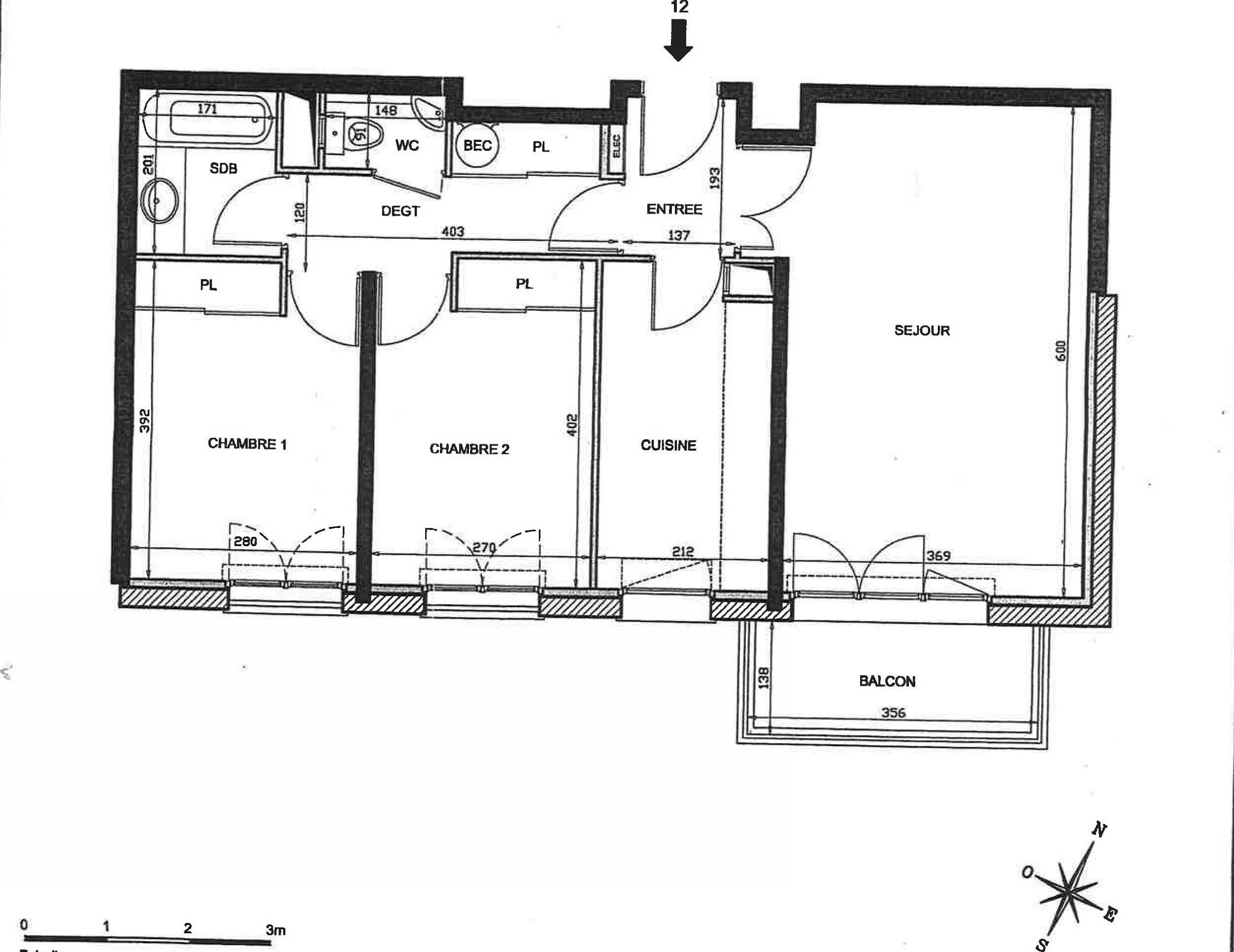 3 pièces 65 m² plein sud, balcon, box et cave, sans travaux - Photo 8
