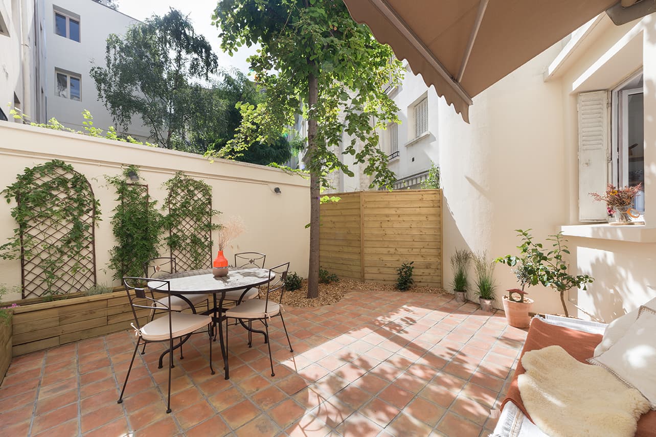 Trois pieces rez-de-Jardin