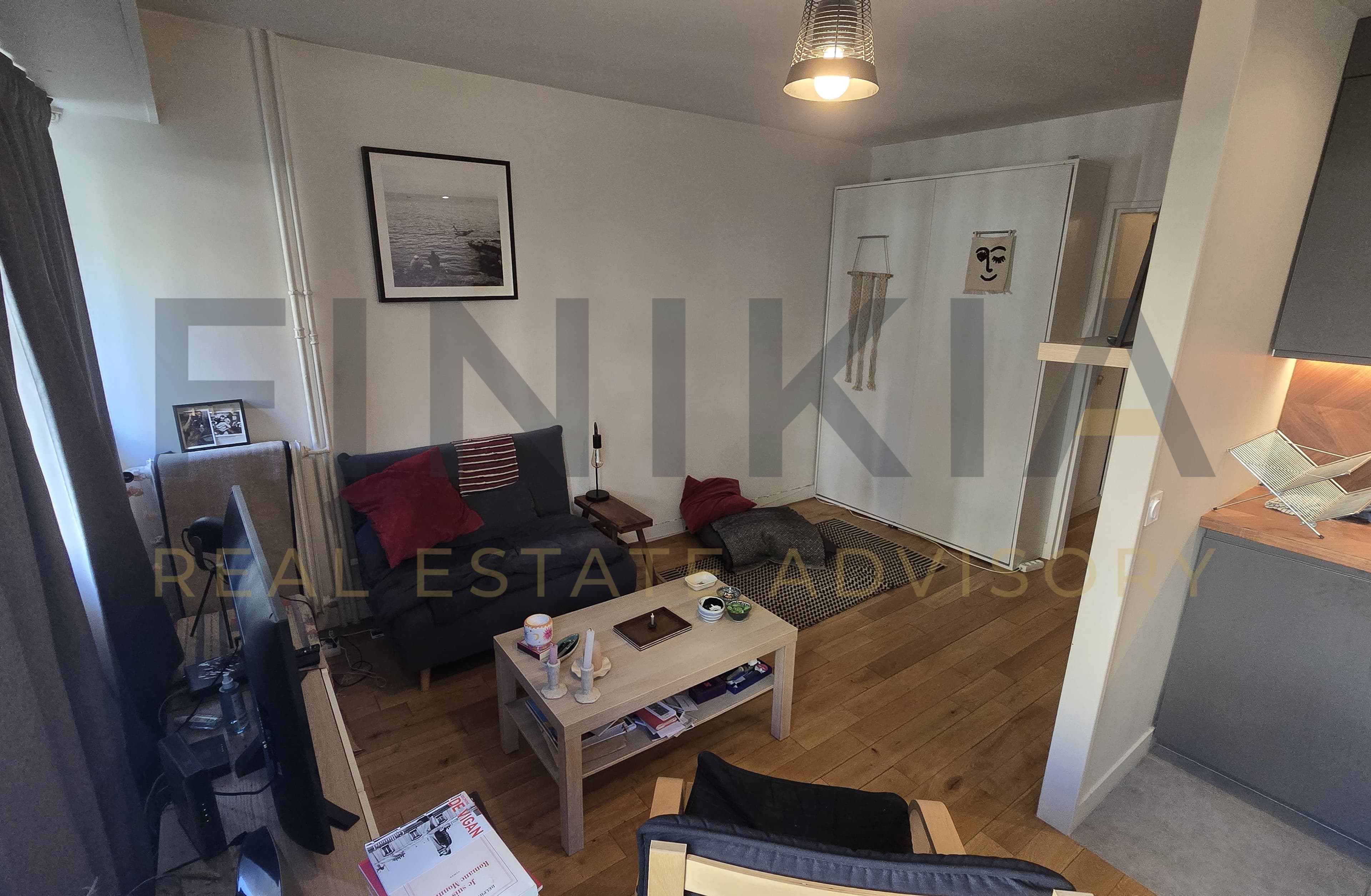 Studio loué meublé, 26,71 m², 2e étage avec ascenseur, cave - Photo 4