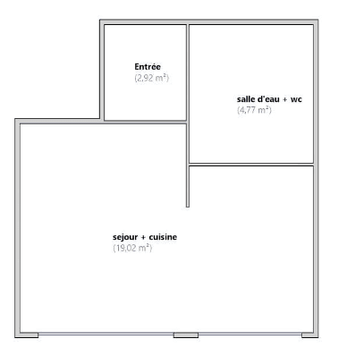 Studio loué meublé, 26,71 m², 2e étage avec ascenseur, cave - Photo 10