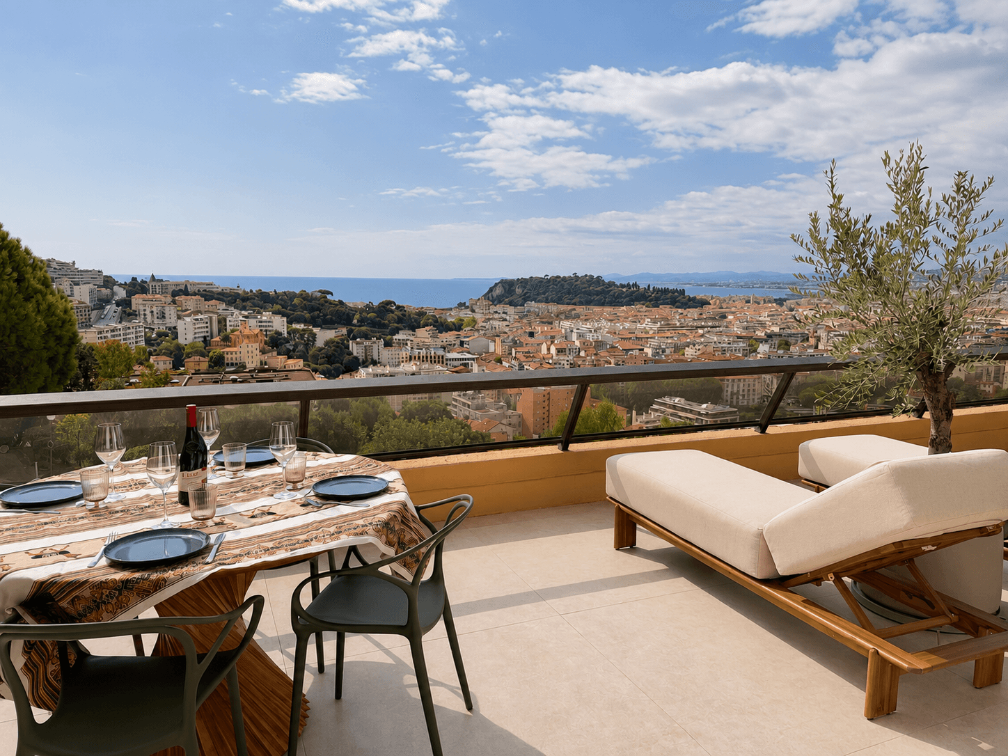 DERNIER ETAGE VUE PANORAMIQUE - NICE MONT ALBAN - Photo 2