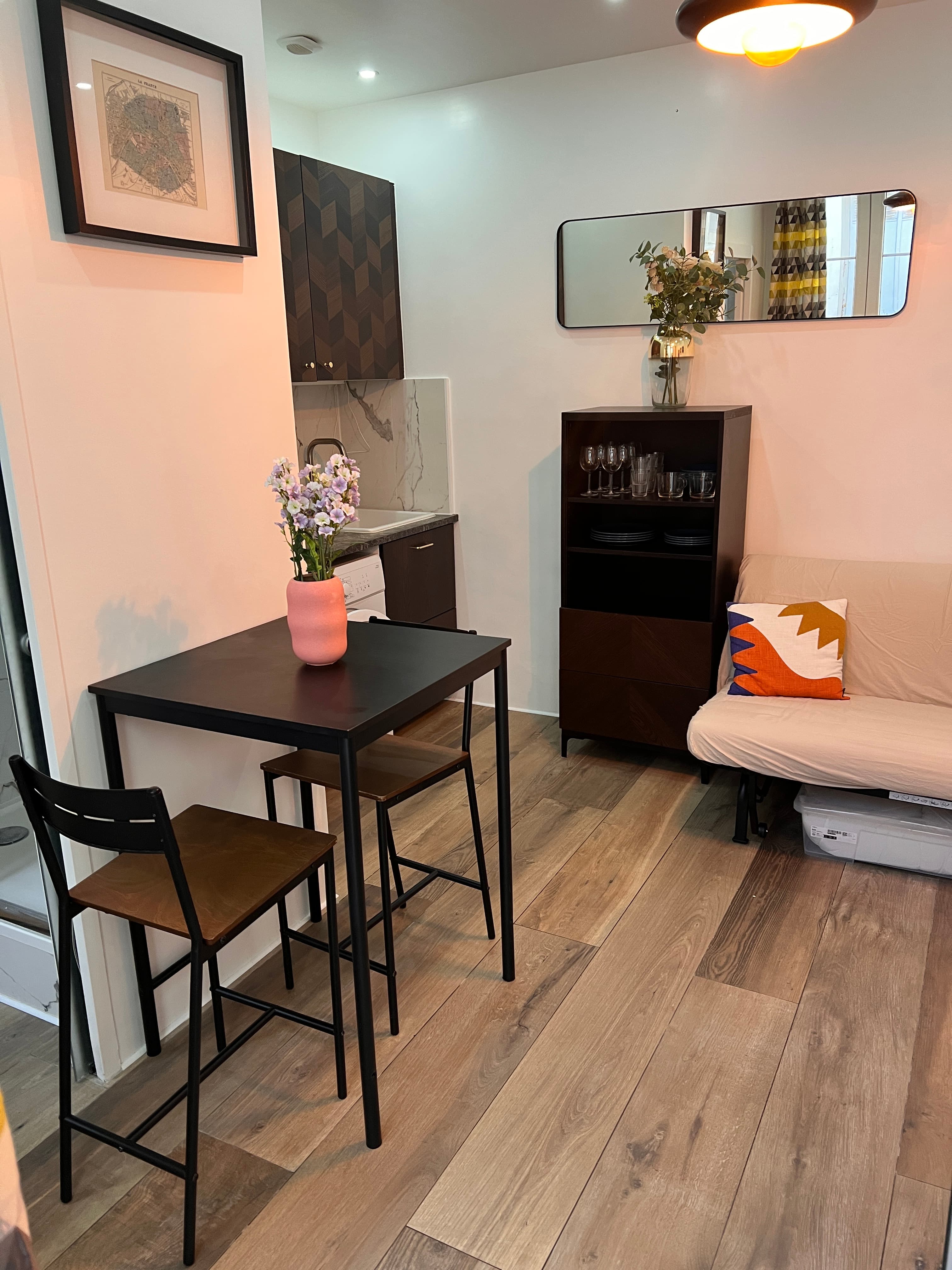 Studio refait a neuf 13,17 m2 Metro Gambetta - Photo 2