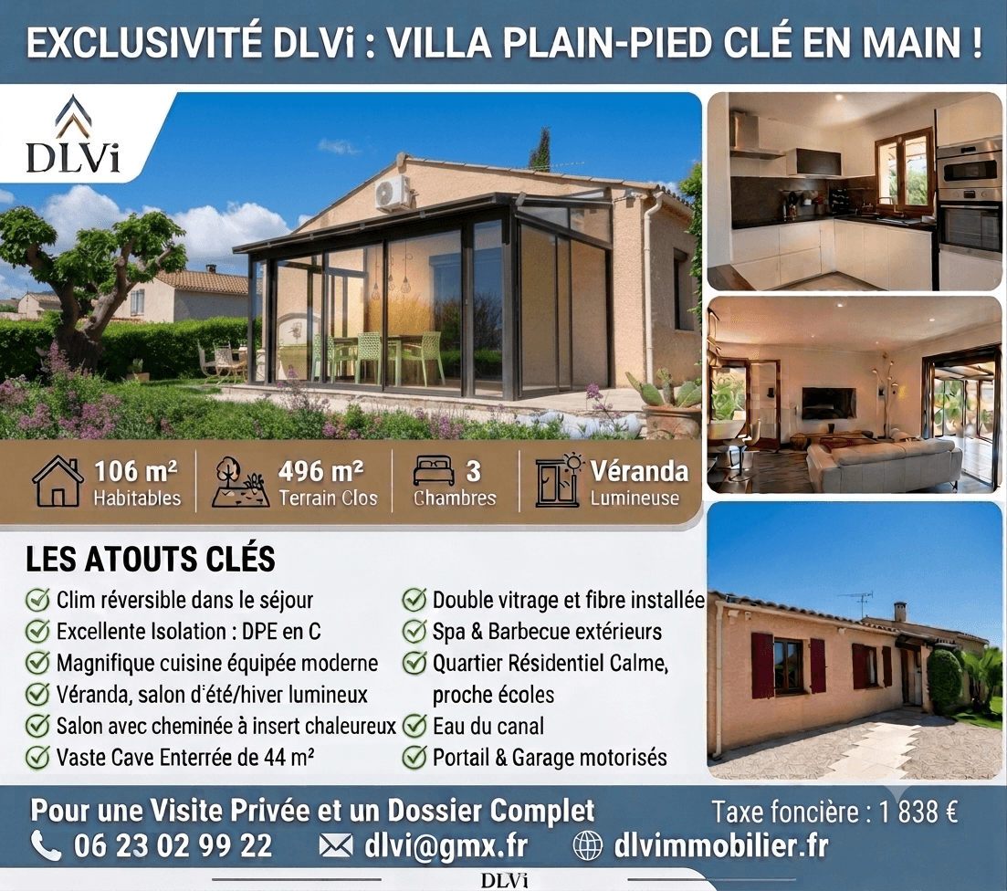 Maison plain-pied 106 m², 3 ch + garage + cave - Photo 9