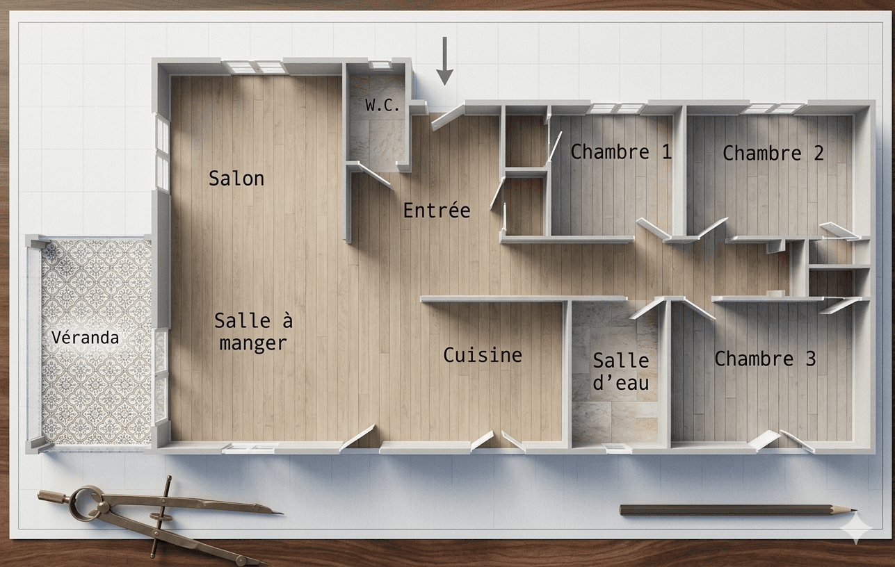 Maison plain-pied 106 m², 3 ch + garage + cave - Photo 10
